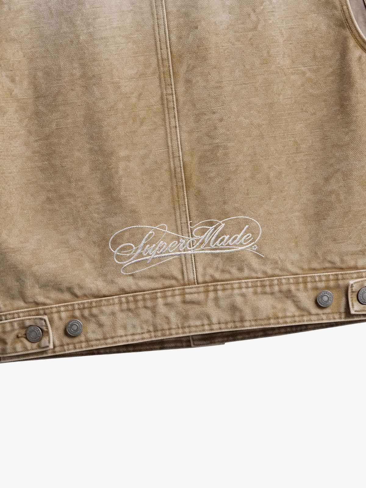 Vintage Washed Distressed Canvas Workwear Cargo Set