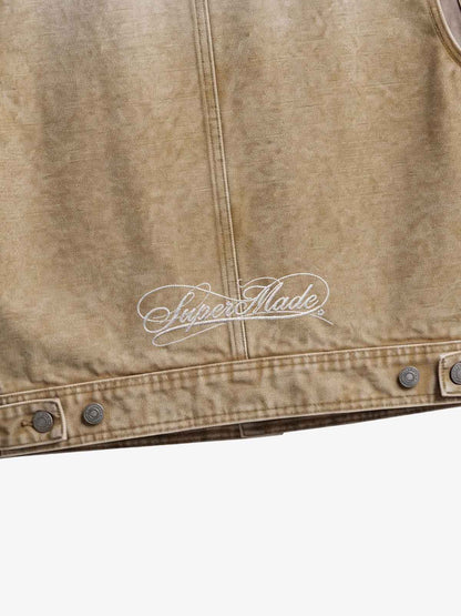 Vintage Washed Distressed Canvas Workwear Cargo Set