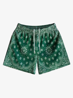 Sportshorts mit Paisley-Muster