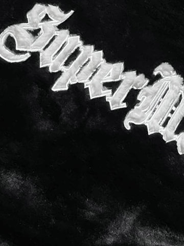 Thesupermade Street Letter Embroidered Fleece Jacket - 1838 