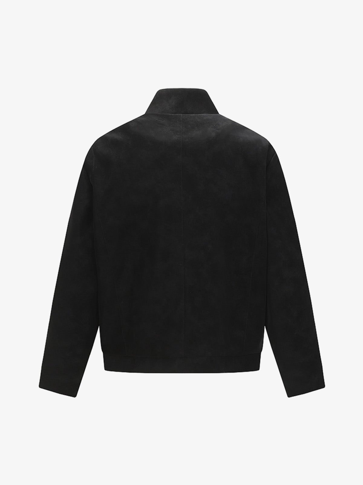 Suede Studded Zip Up Jacket 