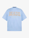 Vintage Patchwork Embroidered Letter T-Shirt 