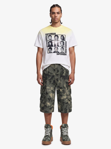 Baggy Cargo Jorts mit Camouflage-Print