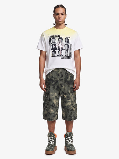 Baggy Cargo Jorts mit Camouflage-Print