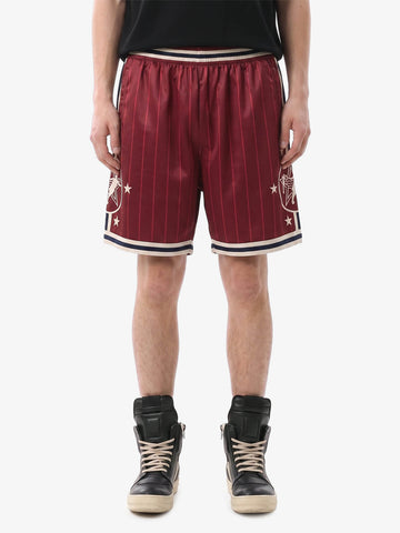 Star Crest Striped Soccer Shorts 