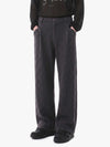Plissierte Retro-Hose aus Wollgemisch