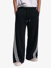 Gestreifte, locker fallende Hose