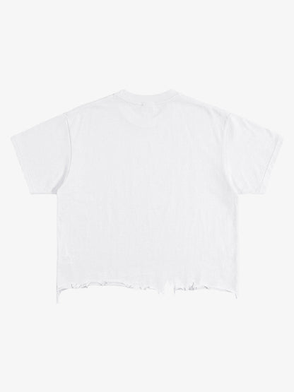 Ripped USA Flag Casual T-Shirt 
