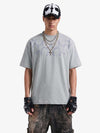 Strass-Sternen-Grafik-T-Shirt