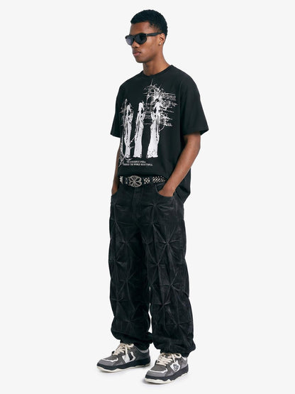 Gothic Statuette Cotton Jersey T-Shirt 
