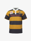 Vintage-Rugby-Poloshirt mit Streifen
