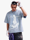 Vintage-T-Shirt mit Leopardenmuster
