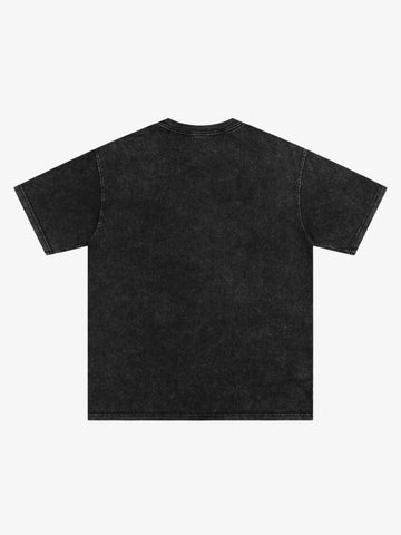 Vintage Washed Distorted Graphic T-Shirt 