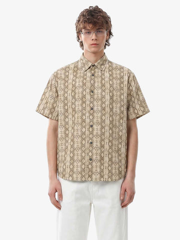 Snakeskin Stripe Short Sleeve Shirt 