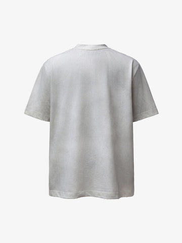 Camo Letter Patchwork Casual T-Shirt 
