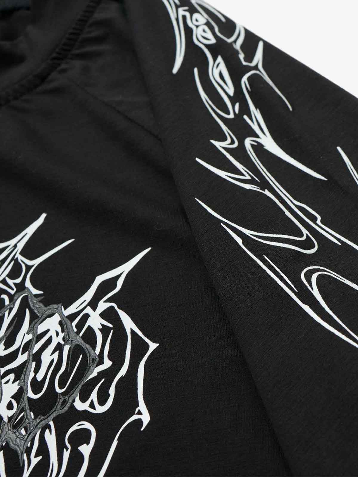 Abstract Flame Long Sleeve Tee