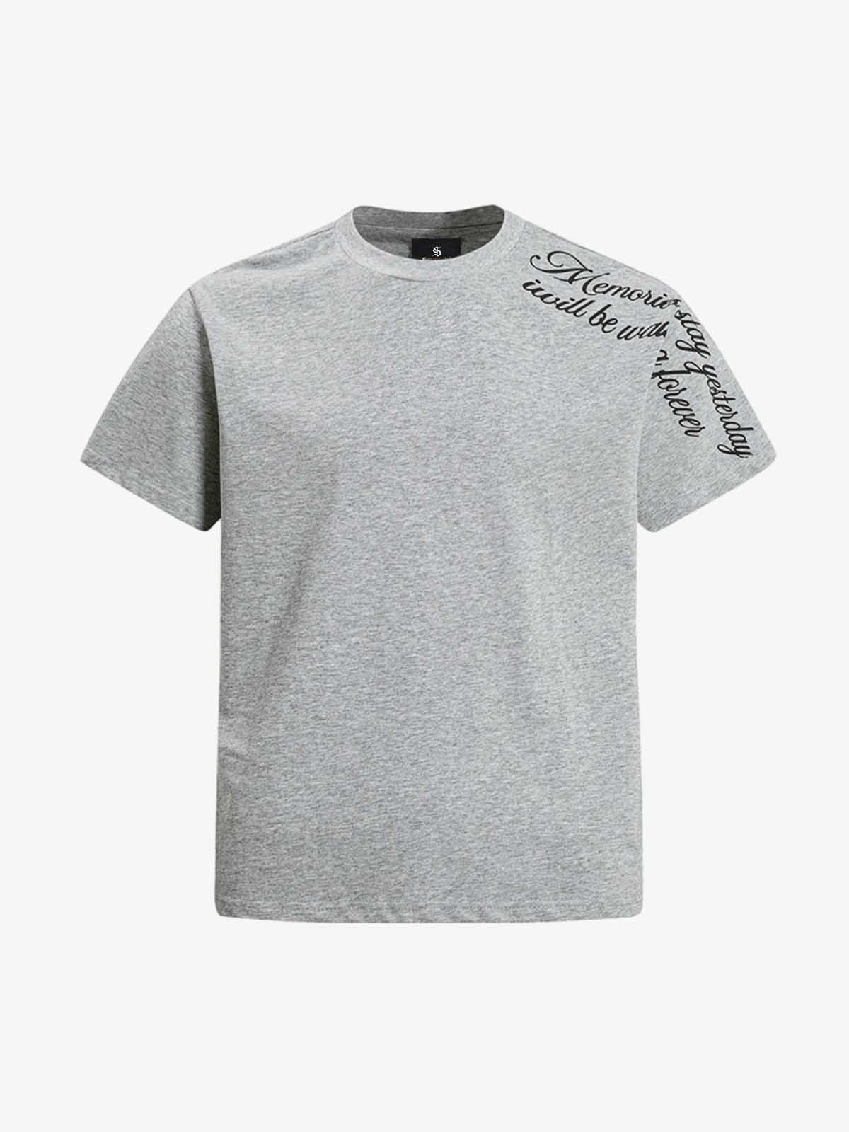 Rose Cross Slogan Graphic T-Shirt 