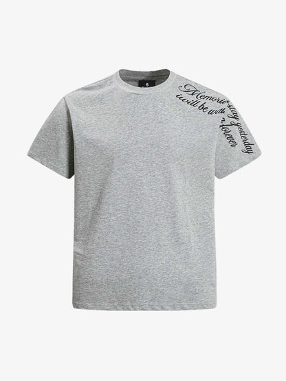 Rose Cross Slogan Graphic T-Shirt 