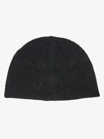 Vintage Fuzzy Cat Pattern Knit Beanie Hat 