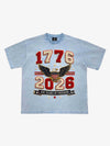 Vintage-T-Shirt mit Handtuchstickerei