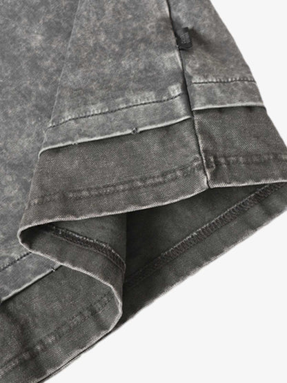 Exposed Seam Washed T Shirt 