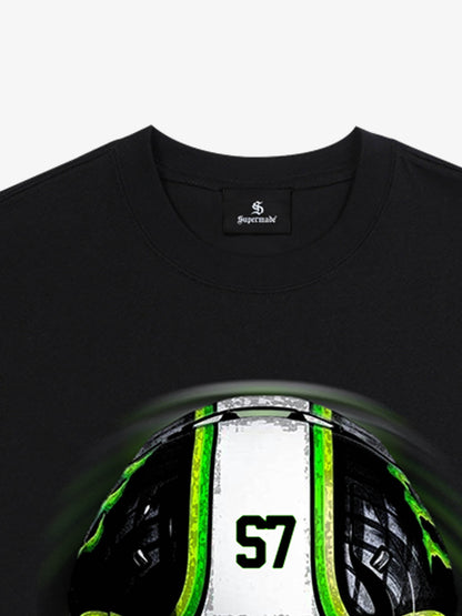 Motorcycle Helmet Graphic T-Shirt 