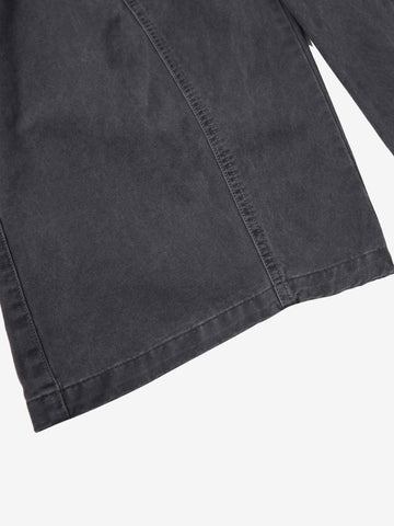 Washed Cargo Webbing Barrel Pants 