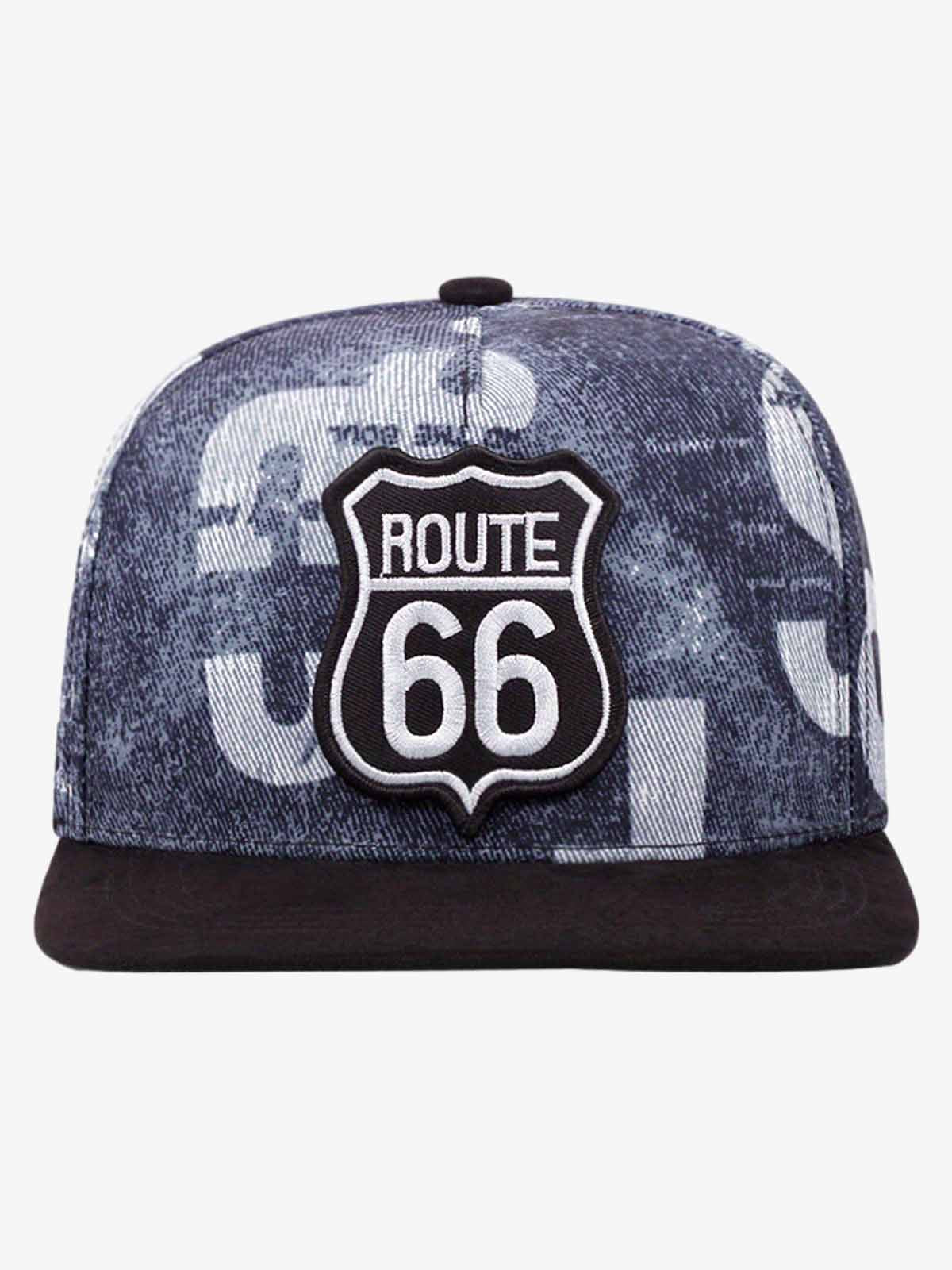 Route 66 bestickte Snapback-Kappe