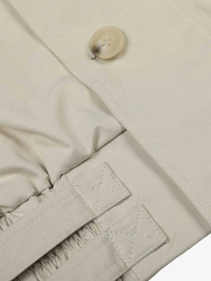 High Neck Belted Utility Cropped Jacket 