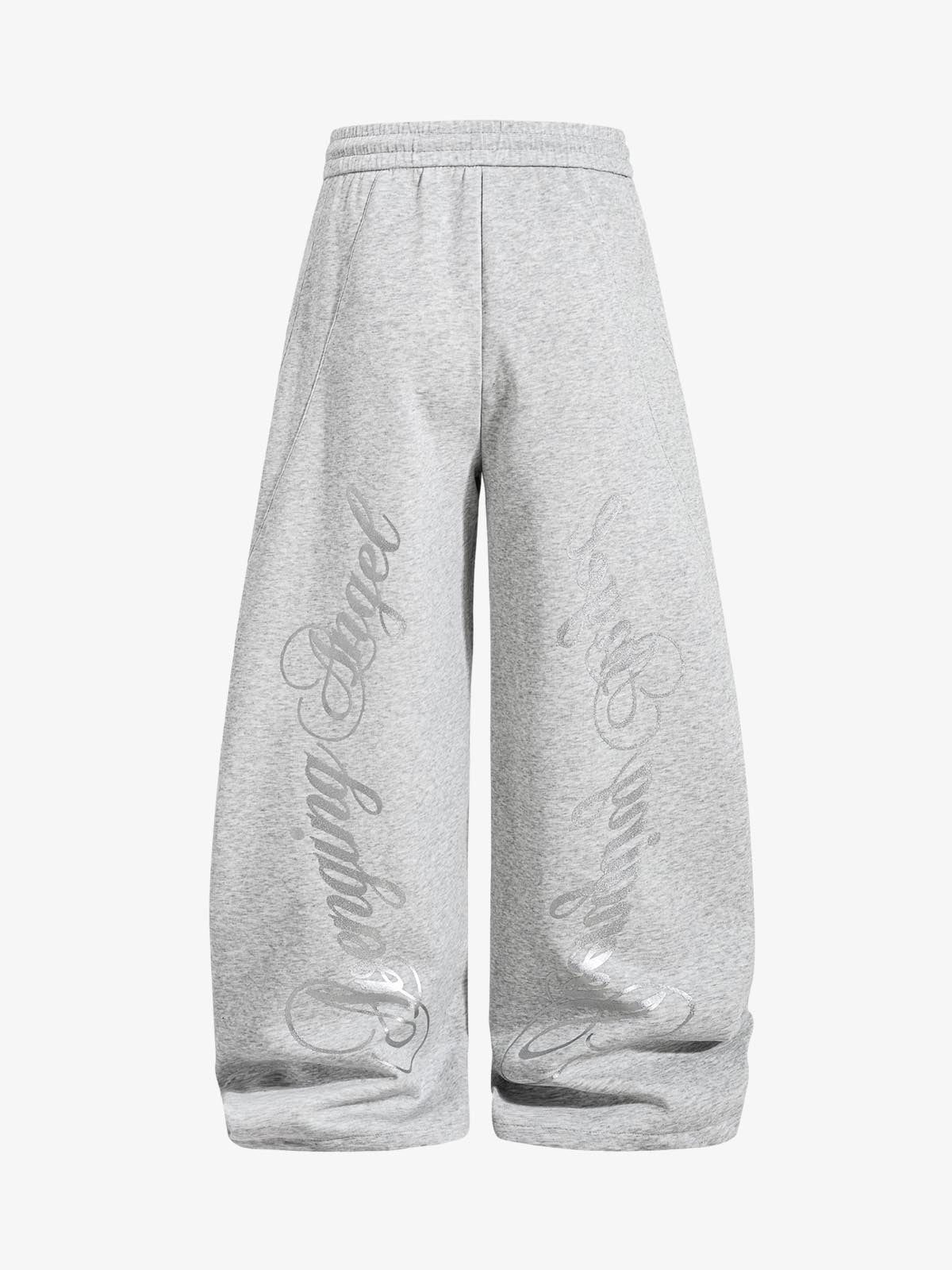 Detachable Accessory Printed Casual Sweatpants 