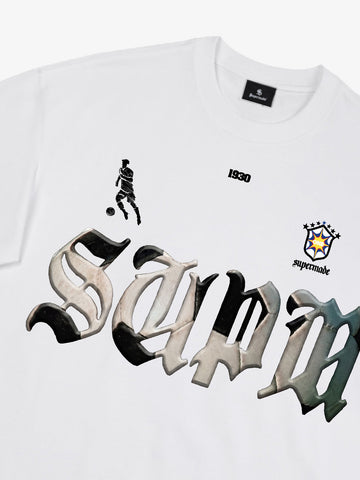 Gothic "SUPM" Soccer Graphic T-Shirt 