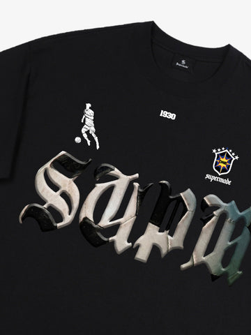 Gothic "SUPM" Soccer Graphic T-Shirt 