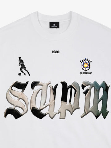 Gothic "SUPM" Soccer Graphic T-Shirt 