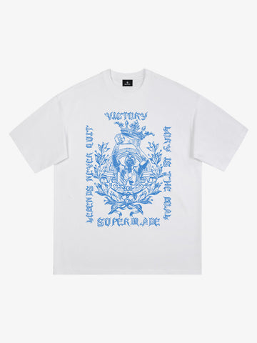Gothic Victory Statue Graphic T-Shirt 