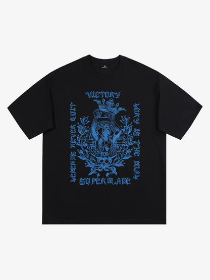 Gothic Victory Statue Graphic T-Shirt 