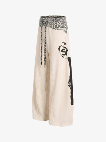 Skeleton Graphic Sleeveless Top and Pants Set - 2628 
