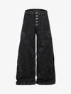 High Street Functional Structured Design Tie-Dye Baggy Jeans 