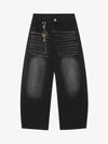 Vintage Embroidered Cross Washed Scimitar Jeans 