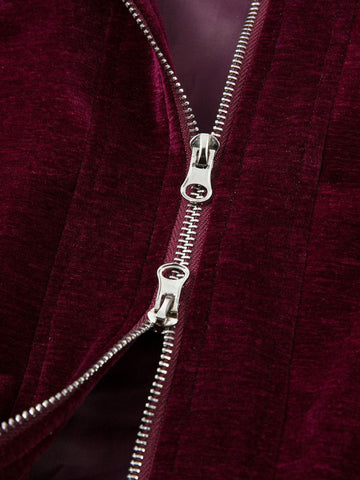 Retro Velvet Luxury Lapel Jacket 