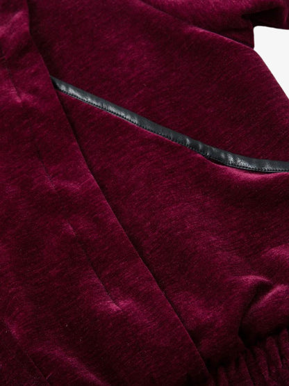 Retro Velvet Luxury Lapel Jacket 