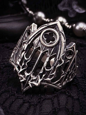 Gothic Armor Open Ring Adjustable 