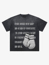Strass-Boxhandschuh-T-Shirt