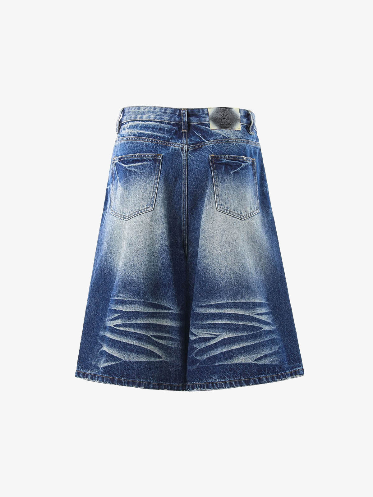 Vintage Jeansshorts mit Used-Look