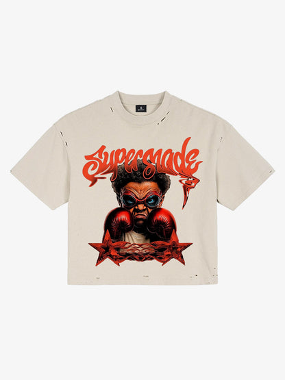 Organic Cotton Oversized Cropped T-Shirt – Minimalist Streetwear Essential