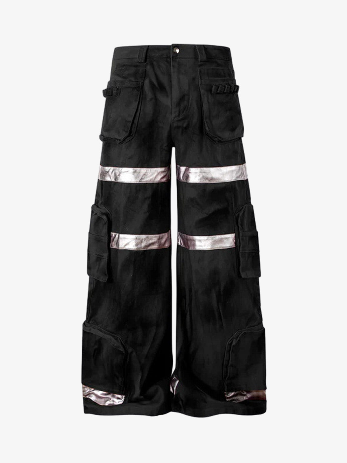 Cyberpunk-Cargohose mit reflektierenden Details und vielen Taschen
