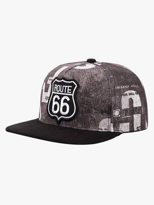 Route 66 bestickte Snapback-Kappe