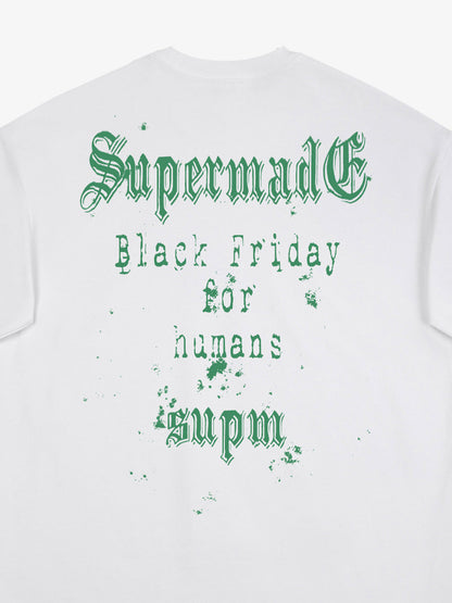 Gothic Skull Spiderweb Graphic T-Shirt 
