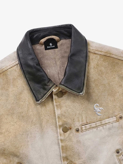 Vintage Washed Distressed Canvas Workwear Cargo Set