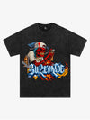 Street Skull Graffiti Artist Flame Flower Font T-Shirt 