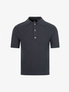 Vintage Zopfstrick-Poloshirt